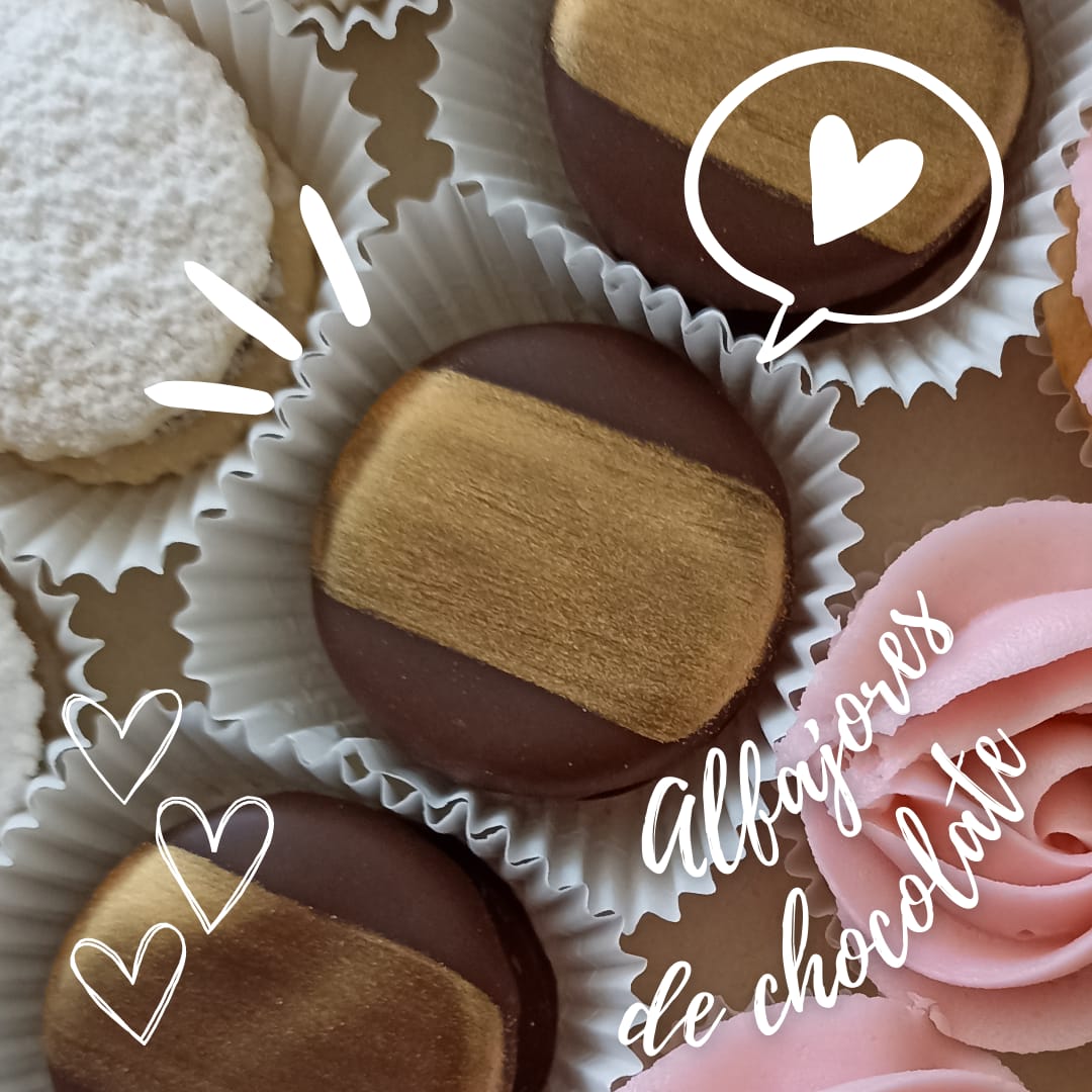 Alfajor relleno de manjar Alfajor relleno de manjar y cubierto con chocolate, ideal para cumpleaños y eventos en Viña del Mar